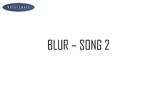 Blur  Song 2 Drum Score [upl. by Awad157]