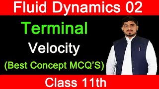 Terminal Velocity  Fluid Dynamics  Chapter 6  Physics  Class 11 By Mubashar Ahmad Fsc Physics [upl. by See]