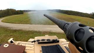 13e régiment du génie  Tirs téléopérés 127mm avec un Aravis [upl. by Yeca]