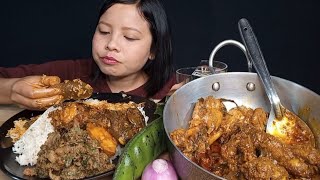 HOW TO COOK TASTE CHICKEN CURRY CHICKEN LIVER CHUTNEY CHICKEN PARTS MUKBANG🥰🥰 [upl. by Neelyar]