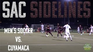 Mt SAC Mens Soccer vs Cuyamaca College [upl. by Eniamsaj]