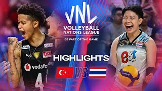 🇹🇷 TUR vs 🇹🇭 THA  Highlights  Week 3  Womens VNL 2024 [upl. by Odille]