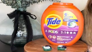 Tide PODS Laundry Detergent Soap Pods Spring Meadow Scent Review [upl. by Cowden]