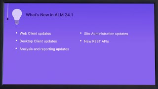 Whats New in ALM 241 [upl. by Galligan]