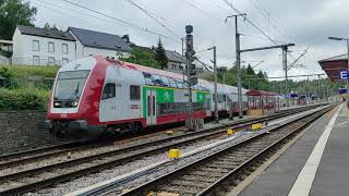 Shunting the RE train from Troisvierges to Rodange via Luxembourg part 1 [upl. by Eillek]