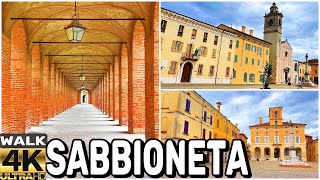 4K 🇮🇹 SABBIONETA THE LITTLE ATHENS MANTOVA ITALY WALKING TOURUNESCO WORLD HERITAGE CITY [upl. by Chun]