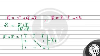 Find a unit vector perpendicular to both the vectors 2i3jk and ij2k [upl. by Jefferey]