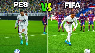 Kylian Mbappé Penalty Kicks • PES vs FIFA 20172024 [upl. by Ytok]