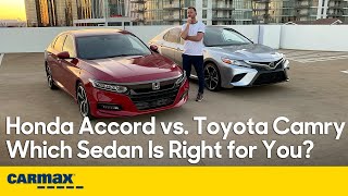 Honda Accord vs Toyota Camry  Midsize Sedan Comparison  Which Sedan Is Right for You [upl. by Nodnelg]