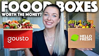 UNBOXING  TRYING FOOD SUBSCRIPTION BOXES 2021  Hello Fresh Vs Gousto [upl. by Allebram60]