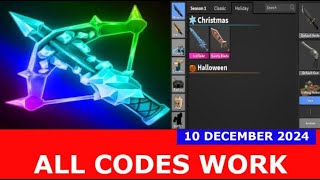 ALL CODES WORK PART 1 Dreamys MM2 ROBLOX  DECEMBER 10 2024 [upl. by Nnaarat]