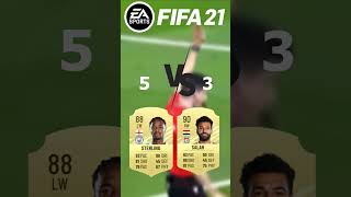 Salah Vs Sterling in FIFA 😱🔥 [upl. by Atteloc371]