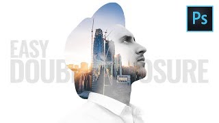 Double Exposure Effect Photoshop Tutorial Easy [upl. by Cloots]