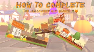 How to complete all the Halloween mini games 🐴🧡  Horse Life [upl. by Aisyram]