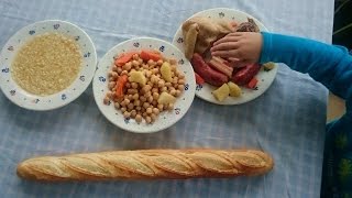 COCIDO de GARBANZOS Y SOPA CON FIDEOS Receta rápida olla express [upl. by Pain773]