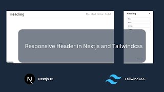 Responsive Header in tailwindcss and Nextjs [upl. by Seeto]