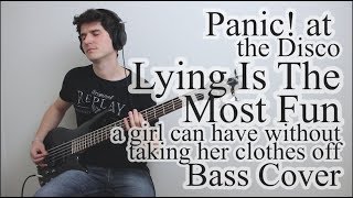 Panic At The Disco  Lying is the most fun Bass Cover With Tab [upl. by Elson]