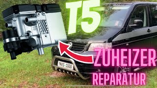 VW T5 Zuheizer DEFEKT  Reparatur bei Compramas  Zuheizer keine Kommunikation [upl. by Hamrnand]