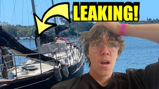 Fixing a Leaky Thru Hull… Sail Boat Restoration part 4 [upl. by Leahcimed]