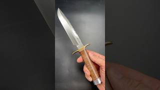 Fantastique couteau de combat Randall 18 avec dents de scie et manche cuir 😎 classicknife blade [upl. by Melinde]