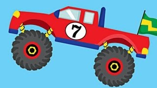 Monster Trucks Teaching Numbers 1 to 10  Number Counting for Kids [upl. by Enimsaj845]