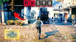 Assassins Creed Unity Test On AMD RX 590 8GB  Intel i7 4790 Gameplay [upl. by Eerej]