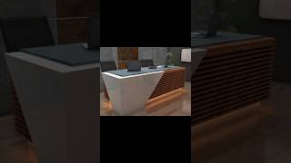 Receptionist counter design office interior [upl. by Joye]