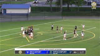 SPORTSCAST  Spencerport vs Brockport  Girls Varsity Lacrosse  58 [upl. by Nerita]