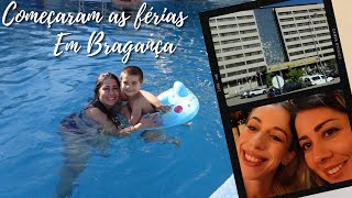 Começaram as férias em Bragança  Mostrei o quarto de Hotel piscina e comida boa [upl. by Teresina]