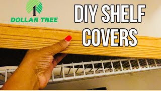 BUDGET FRIENDLY DOLLAR TREE 🌳 DIY  WIRE SHELF COVER easy dollartree diy [upl. by Luhe]