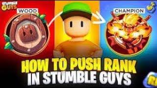 PUSHING RANK IN STUMBLE GUYS  stumbleguys [upl. by Llenrad]