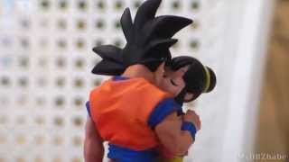 Son Goku kissing Chichi Capsule neo Cell Edition MegaHouse Figure [upl. by Frohne539]