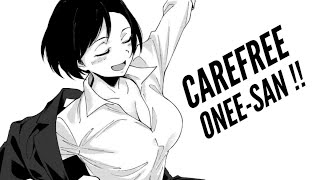 Living with My Carefree ONEESAN  Romance Manga Recap [upl. by Ylla219]