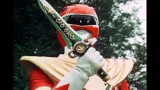 Mighty Morphin  Armored Red Ranger Battle  Birds of a Feather  Power Rangers Official [upl. by Mosa]