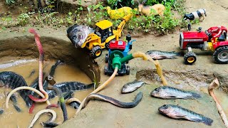 Catch fish using mini water pump  fishing exciting  diy tractor ‪Mini fish Creator [upl. by Iblehs381]