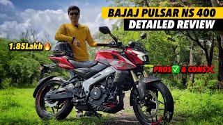 2024 New Bajaj Pulsar NS 400 Z Review  SR Motoworld [upl. by Notyalk]