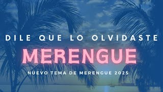 DILE QUE LO OLVIDASTE  MERENGUE 2024  SANTO MERENGUE IA PROD [upl. by Marlane158]