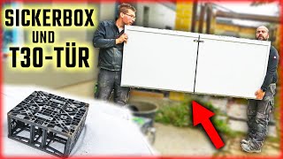 BRANDSCHUTZTÜR EINBAUEN  Sickerbox selber verbauen  Home Build Solution [upl. by Anirahs]