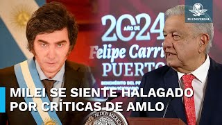 Milei llama a AMLO “ignorante” en entrevista con el periodista Andrés Oppenheimer [upl. by Terryn]