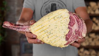 Tomahawk STEAK dry aged in Compound Butter  EASY [upl. by Ribaudo]