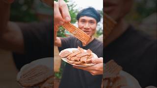 Làm bim bim từ cây chuối katunguyen shorts food viralvideo xuhuong danhchoban [upl. by Emogene277]