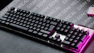 REDGEAR GRIM SEMI MECHANICAL KEYBOARD REVIEW Is this keyboard worth it [upl. by Verras]