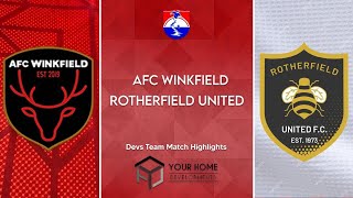 AFC Winkfield Devs 41 Rotherfield United [upl. by Glassman683]