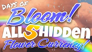 All 5 Hidden Flower Event Currency  Days of Bloom Sky Children of the Light nastymold [upl. by Notyap455]