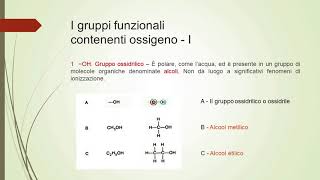 I gruppi funzionali dellOssigeno [upl. by Sussna663]