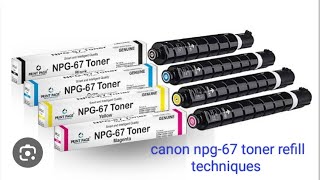 canon ir npg67 toner refilling quick opening c3320c3325c3330c3520c3525c3530c3020c3120c3226 [upl. by Neb]