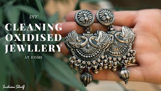 DIY  Cleaning Oxidised Jewellery At Home  How To Clean Sterling Silver Earrings [upl. by Acquah511]