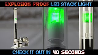 360° Explosion Proof Green LED Stack Light Surface Mount Flying Leads [upl. by Gasser443]