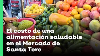 El costo de una alimentación saludable en el Mercado de Santa Tere  Jalisco Noticias [upl. by Akehsal]