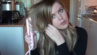 How to curl your hair with a Straightener [upl. by Sebbie27]